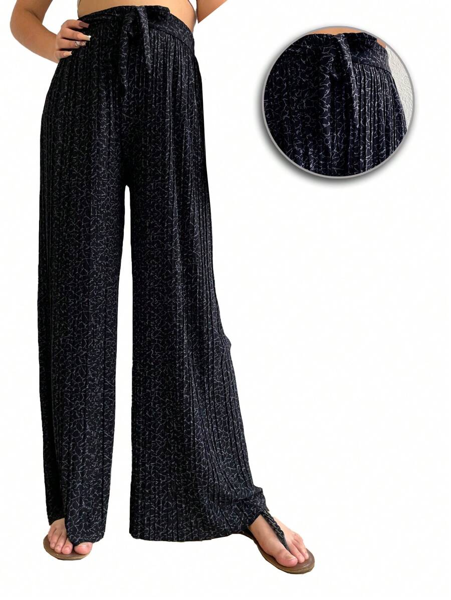 pantalón para dama holgado y fresco - Negro - Ver 1
