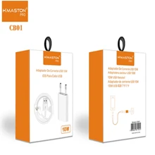 CARREGADOR TIPO IPHONE CABO LIGHTINIG HMASTON CB01