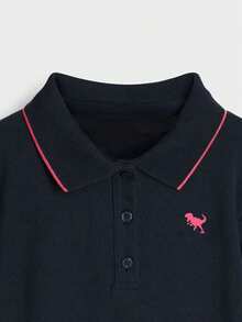 小女孩夏季短袖热转印公主裙 - 黃色 - 查看 8