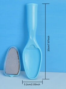 1 pieza de Lima de pie de acero inoxidable, removedor profesional de callos en los pies con almacenamiento y recolección de piel muerta, herramienta de pedicura para evitar salpicaduras de callos, exfoliante de piel y removedor de callos para pies