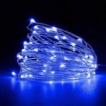 5 Pieces Mini Decorative Light Series 2 Meters Fairy Light Strip Blue Color - Blue - View 2