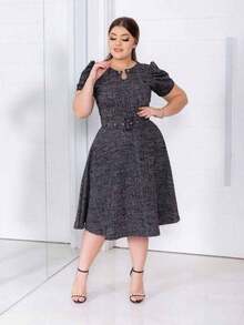 Plus Size Dresses - 深灰色 - 查看 3