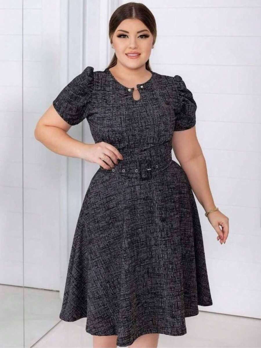 Plus Size Dresses - 深灰色 - 查看 1
