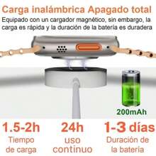 Reloj Inteligente T900 Ultra con Pantalla. Reloj digital Bluetooth T900 Ultra 2.09'' Grand Pantalla, Smartwatch. - Naranja - Ver 3