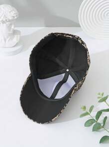 1pc Women Multi-Color Leopard Print Adjustable Sun Protection Casual Baseball Cap Suitable For Daily Wear - Multicolor - View 4