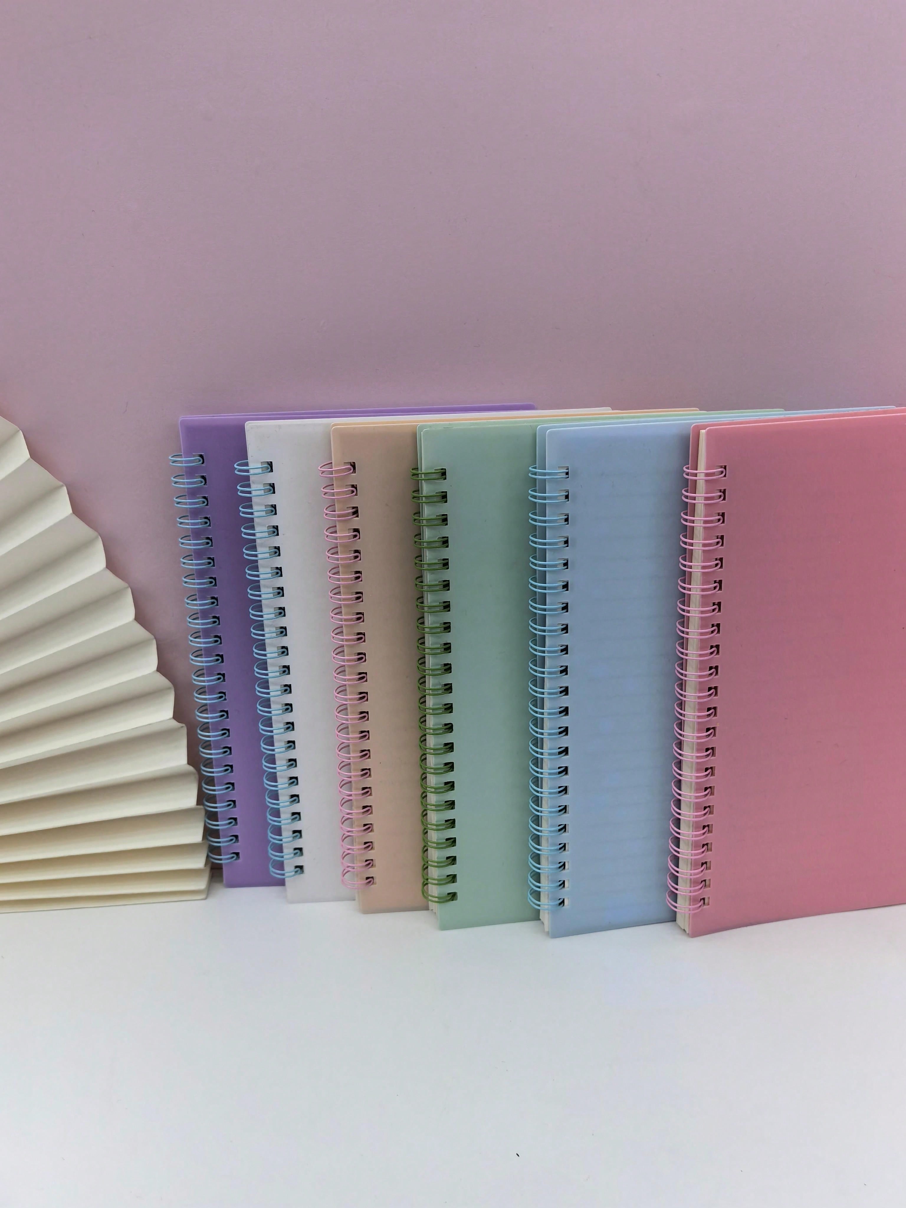 1 6-Color Optional Coil Notebook, Morandi A5 Retro Coil Diary Notebook ...
