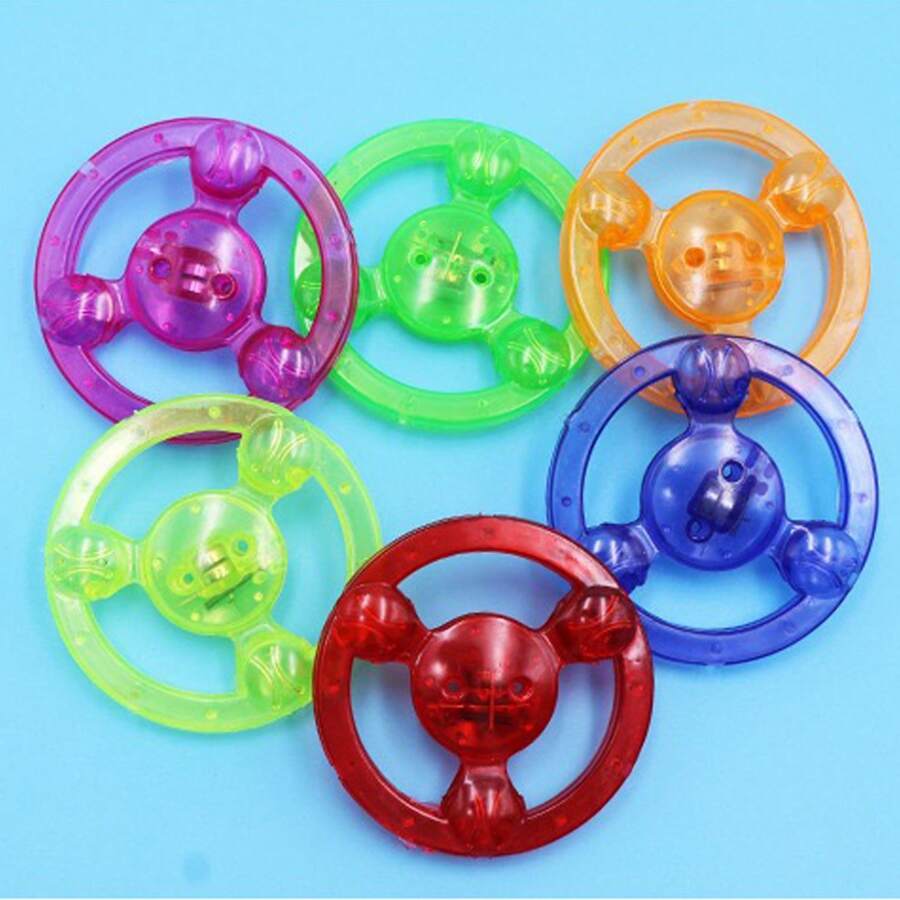 Regalo De Juguete Giratorio Y Parpadeante Con Cuerda De Tracción - Azul - Ver 1