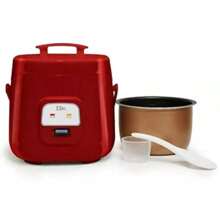 Mini Arrocera Y Vaporera Para 4 Tazas ERC-135R Roja