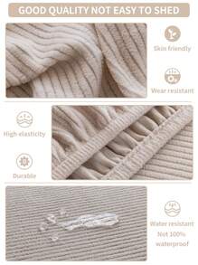 1 Pièce Housse De Coussin De Canapé Élastique En Tissu Jacquard Imperméable, Simple Couverture De Canapé Antidérapante De Style Moderne, Protecteur De Canapé Pour Salon Pour Canapé En Forme De L Et 1-4 Places