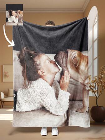 1 st anpassad fotofilt, personlig familj/husdjur/par fototryckt filt. Perfekt present till fars dag, eller till mamma/pappa Varm, mjuk, bekväm, mysig Anpassad, unik, personlig Perfekta presenter till honom henne, pojkvän, husdjur Till årsdagar, till alla hjärtans dag, till födelsedagar, till barnens dag, till bröllop, till jul, till inflyttningsfest Soffa