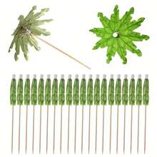 50pcs Green Cocktail Decoration Picks - one-size - View 5