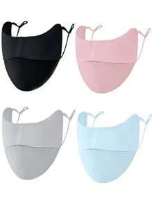 Sun Protective Anti UV A Male And Female Makeup.Summer Outdoor Protection: Ice Soft Face Mask For Women - Anti-UV Neck Scarf For Driving, Fishing, And Climbing Ski Mask,Suitable For Cycling,Riding Motorcycle And Skiing