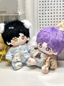 48件配件【附随机衣服赠品】20cm二次元周边毛绒公仔可换装关节设计 - 20cm棉花娃娃套裝 - 查看 4