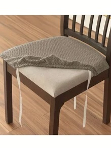 Housse de siège de chaise Jacquard, housse de chaise sans accoudoirs pour salle à manger, Turquoise, 1 pièce