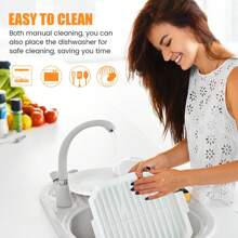 4Pcs Microwave Cooking Set  Heat Resistant Dishwasher Safe Microwave Oven Cookware Set With Bacon Baking Plate Egg Steamer Fried Egg Box Potato Rack For Home Kitchen - 白色 - 查看 4