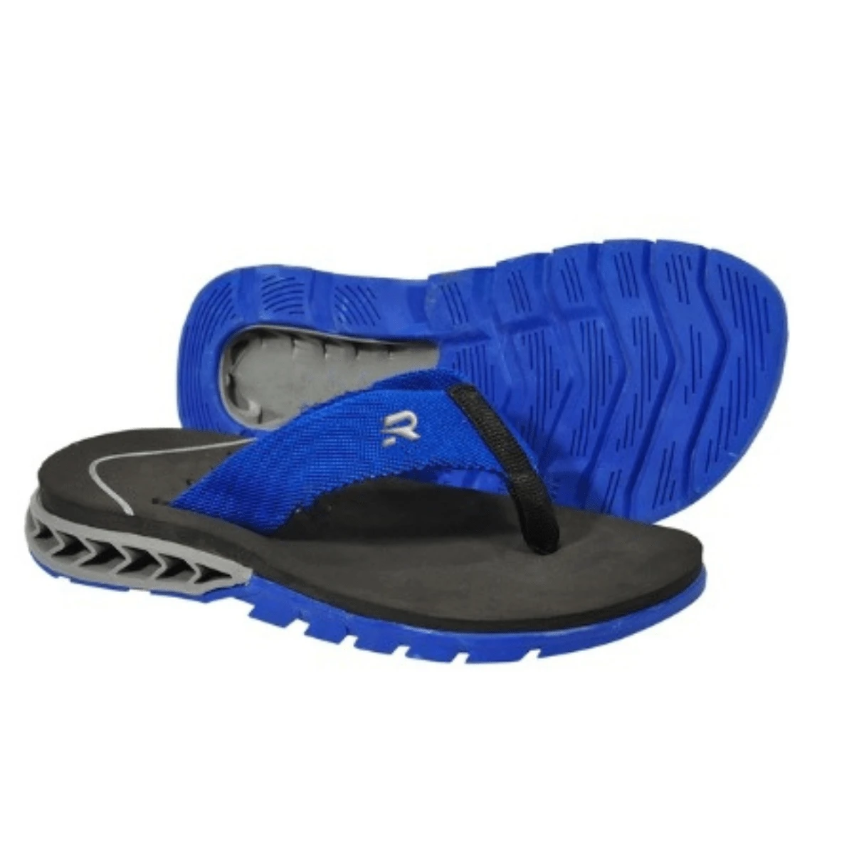 Men Sandals - 黑藍-灰 - 查看 1