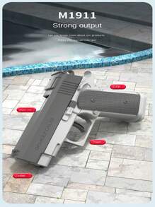 1911 Revolver Water Gun With Automatic Chambering And Manual Repeat Fire For Long Distance Water Battle, Suitable For Summer Outdoor Play, Great Partner For Water Battle Party Or Celebration Occasions, Such As Christmas, And Birthday Gifts.Gun, Fake Gun, Toy Gun
