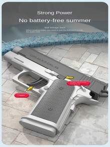 1911 Revolver Water Gun With Automatic Chambering And Manual Repeat Fire For Long Distance Water Battle, Suitable For Summer Outdoor Play, Great Partner For Water Battle Party Or Celebration Occasions, Such As Christmas, And Birthday Gifts.Gun, Fake Gun, Toy Gun