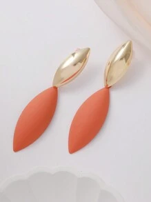 1對新款高端歐美風格耳環 - 亮橙色 - 查看 2