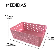 Open Storage Bins - Màu Hồng baby - Xem 6