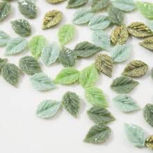 200Pcs Random Mix Leaf Design New Nail Art Accessories Diy Nail Charms Nail Gems Nail Supplies Nails