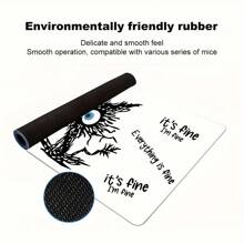 1 miếng lót chuột hình mèo ngộ nghĩnh hoạt hình màu trắng để bàn lớn chơi game điện tử, đế cao su chống trượt, viền khâu, dùng cho văn phòng, quà tặng tại nhà cho nam nữ, trở lại trường, miếng lót chuột chơi game, phụ kiện bàn làm việc, đồ dùng văn phòng, phụ kiện bàn làm việc, miếng lót chuột, miếng lót chuột cho bàn làm việc - trắng - Xem 4