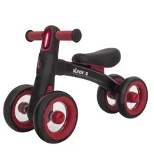 UBRAVOO Ubravoo Baby Slide Balance Bike dla dzieci w wieku 12-24 miesięcy, 3-trybowe światło główne i 4 przezroczyste ciche koła, pierwszy rower w wieku przedszkolnym i pierwsza jazda na zabawkach Prezenty urodzinowe