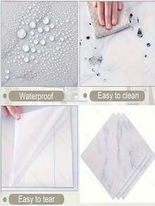 6pcs PVC Tile Decals For Home Decoration, Ideal For Bedroom, Bathroom, Kitchen - Multicolor - View 10