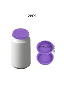 1Pc Leak-Proof Silicone Soda Can Lid, Can Cap, Pop Can Top Cover, Carbonated Beverage Sealing Plug, Dustproof Jar Lid For Household Use