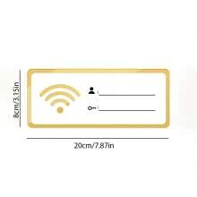 1pc WiFi Acrylic Sign Sticker With Password Cover For Wall Best Gifts Birthday Graduation