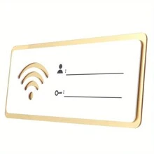 1pc WiFi Acrylic Sign Sticker With Password Cover For Wall Best Gifts Birthday Graduation