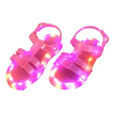 Kids Flat Sandals - 玫紅色 - 查看 3