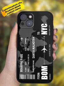 1 Ốp điện thoại tùy chỉnh tên, ngày tháng và thành phố, Ốp điện thoại TPU, Ốp điện thoại du lịch tùy chỉnh, Ốp điện thoại lấy cảm hứng từ du lịch, Bảo vệ chống sốc cho điện thoại của bạn, Dòng điện thoại, Ốp cho điện thoại Pro / Pro Max / X / XR / XS / XS Mini / Max, Quà tặng độc đáo cho cô ấy / anh ấy, bạn trai, bạn gái, người yêu, vợ, chồng, lý tưởng cho Ngày lễ tình nhân, Ngày của mẹ, Sinh nhật, Kỷ niệm, Tốt nghiệp, Đám cưới, Ngày của cha - màu đen - Xem 1