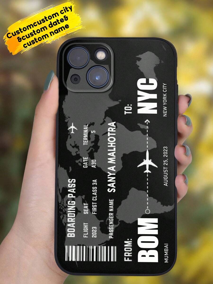 1 Ốp điện thoại tùy chỉnh tên, ngày tháng và thành phố, Ốp điện thoại TPU, Ốp điện thoại du lịch tùy chỉnh, Ốp điện thoại lấy cảm hứng từ du lịch, Bảo vệ chống sốc cho điện thoại của bạn, Dòng điện thoại, Ốp cho điện thoại Pro / Pro Max / X / XR / XS / XS Mini / Max, Quà tặng độc đáo cho cô ấy / anh ấy, bạn trai, bạn gái, người yêu, vợ, chồng, lý tưởng cho Ngày lễ tình nhân, Ngày của mẹ, Sinh nhật, Kỷ niệm, Tốt nghiệp, Đám cưới, Ngày của cha - màu đen - Xem 1