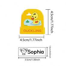 1 pieza Sello personalizado con nombre para ropa, sellos de ropa personalizados para prendas, sello de nombre autoentelado de dibujos animados DIY personalizado para regalos de papelería personalizados de estudiantes escolares, sello de ropa impermeable multifuncional, reutilizable, impermeable, de secado rápido, exquisito, lindo, adorable personalizado, único, ideal para él, ella, familia, amigos, hijo, hija, estudiantes escolares para aniversarios, para el Día del Niño, para cumpleaños, escuela, hogar, decoración del Día de San Valentín, graduación, vida lenta de verano, artesanías personalizadas, vintage, multifuncional, ornamental, reutilizable, exquisito, elegante, de alta calidad, colorido, moderno, personalizado, único, ideal para él, ideal para ella, novio, papá, novia, mamá, familia, amigos, salón de té, hogar, jardín, oficina, para aniversarios, para el Día de San Valentín, para el Día de la Madre, para cumpleaños, para el Día del Padre, para graduación, para bodas, para inau - Multicolor - Ver 7