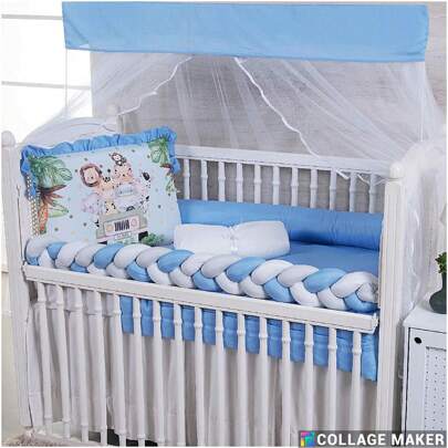 Kit para Berço menino/menina Safári Padrão Americano 9 peças + trocador