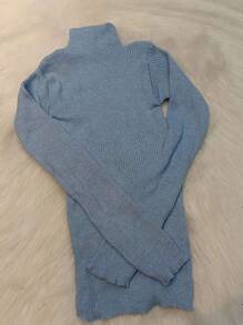 Women Sweaters - 淺藍色 - 查看 3