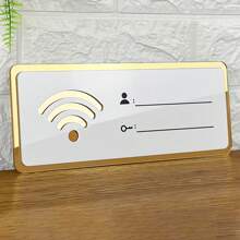 1pc WiFi Acrylic Sign Sticker With Password Cover For Wall Best Gifts Birthday Graduation