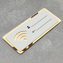 1pc WiFi Acrylic Sign Sticker With Password Cover For Wall Best Gifts Birthday Graduation
