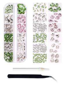 HMQ beauty 1175 Cái /12 Lưới Y2K Phong Cách 3D Hỗn Hợp Hình Dạng Móng Tay Quyến Rũ Flatback Đá Quý Thủy Tinh Kim Cương Cho Các Bộ Phận Làm Móng Tay Phụ Kiện Làm Móng Tay Dễ Thương Dụng Cụ Làm Móng Tay Chọn Bút Và Nhíp Để Trang Trí Móng Tay Nghệ Thuật, Trang Điểm Mặt, Đồ Trang Sức Tự Làm Thủ Công, Làm Phụ Kiện, Giày Dép, Quần Áo, Túi Xách - Nhiều màu - Xem 10