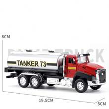 1pc Children's Engineering Vehicle Toy With Lights & Music, Includes Excavator, Fire Truck, Garbage Truck, Dump Truck, Mixer Truck, Oil Tanker Truck, Construction Toy Set For Boys,Car Must Haves Kids,Yellow Truck,Big Truck Toys,Back To School