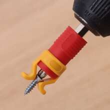 1pc Universal Screw Fixer Holder - Essential Woodworking And Carpentry Fixture Set For Drill Screws - Durable Plastic Fixture