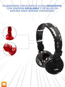 AUDIFONOS BLUETOOTH DE DIADEMA Y DISEÑO DE BALON - Multicolor - Ver 3