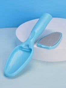 1 pieza de Lima de pie de acero inoxidable, removedor profesional de callos en los pies con almacenamiento y recolección de piel muerta, herramienta de pedicura para evitar salpicaduras de callos, exfoliante de piel y removedor de callos para pies