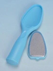 1 pieza de Lima de pie de acero inoxidable, removedor profesional de callos en los pies con almacenamiento y recolección de piel muerta, herramienta de pedicura para evitar salpicaduras de callos, exfoliante de piel y removedor de callos para pies