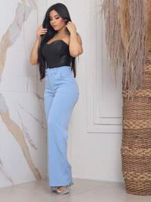 Faraya Jeans Women Pants - 淺藍色 - 查看 3