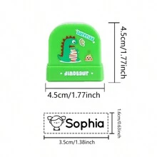 1 pieza Sello personalizado con nombre para ropa, sellos de ropa personalizados para prendas, sello de nombre autoentelado de dibujos animados DIY personalizado para regalos de papelería personalizados de estudiantes escolares, sello de ropa impermeable multifuncional, reutilizable, impermeable, de secado rápido, exquisito, lindo, adorable personalizado, único, ideal para él, ella, familia, amigos, hijo, hija, estudiantes escolares para aniversarios, para el Día del Niño, para cumpleaños, escuela, hogar, decoración del Día de San Valentín, graduación, vida lenta de verano, artesanías personalizadas, vintage, multifuncional, ornamental, reutilizable, exquisito, elegante, de alta calidad, colorido, moderno, personalizado, único, ideal para él, ideal para ella, novio, papá, novia, mamá, familia, amigos, salón de té, hogar, jardín, oficina, para aniversarios, para el Día de San Valentín, para el Día de la Madre, para cumpleaños, para el Día del Padre, para graduación, para bodas, para inau - Multicolor - Ver 6