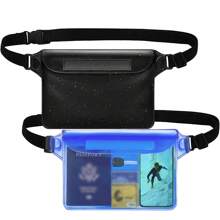 2 件夏季户外运动防水袋 PVC 防水腰包沙滩包，沙滩防水手机袋三层密封防水腰包斜挎包防水袋巡航必需品运动包，通用触摸屏游泳潜水保护套运动包学校用品学校用品学生手机壳，防水袋，户外运动沙滩手机保护袋，沙滩配件，适用于划船游泳浮潜皮划艇海滩泳池水上乐园运动包手机 P 钱包钱包度假旅行度假 - 彩色 - 查看 15