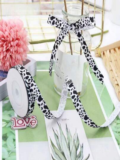 5米/包斑马纹、牛纹、豹纹罗缎丝带手工生日礼物包装蝴蝶结，