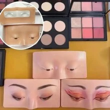 Cabeza de práctica de maquillaje de silicona - sensación realista y fácil de limpiar - ideal para artistas y principiantes - herramienta perfecta para dominar habilidades de maquillaje